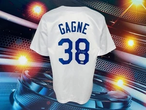 ERIC GAGNE AUTOGRAPHED CUSTOM LOS ANGELES DODGERS WHITE JERSEY COA BECKETT - Picture 1 of 3