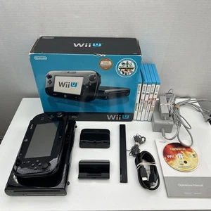 Nintendo Wii U 32GB + 6 Spiele + Box + Kabel und Ständer + Handbücher - vollständig getestet - Bild 1 von 15