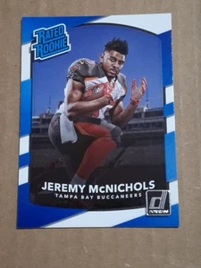 2017 JEREMY MCNICHOLS DONRUSS NFL RATED ROOKIE CARD RC #350 BOISE ST BUCCANEERS - Foto 1 di 2