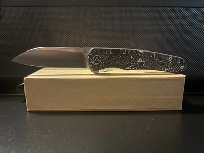 QSP Otter Flipper Liner Lock Knife Aluminum Foil Carbon Fiber (2.7" Satin S35VN) - Image 1 of 4