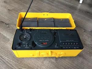 Jeep Portable Stereo CD/AM FM Radio/Cassette Player Boombox WPSS-1A **READ - Picture 1 of 16