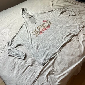 NFL Team Apparel San Francisco 49ers Damen Nachtwäsche Hoodie Größe Large - Bild 1 von 10