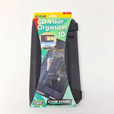 Case Logic CD Visor Holder 10 Disc Capacity Black Car Organizer - New in Package - Image 1 of 4