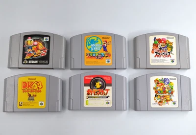 Japanese Mario Party Smash Bros 64 Pokemon Snap DK Bomberman Tennis N64 NTSC-J - Image 1 of 4