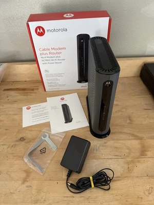 Motorola MG7550 16x4 Cable Modem Plus AC1900 Router Power Boost - Image 1 of 4