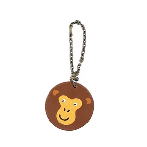 HERMES Animal Charm Monkey Leather Brown Accessory 90297104 - Picture 1 of 6