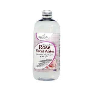Botella de recarga orgánica pura de agua de rosas 500 ml hidrosol - Imagen 1 de 2