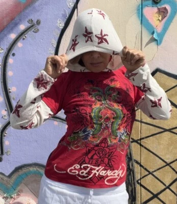 Camiseta Ed Hardy por Christian Audigier serpiente dragón manga larga niños/mujer Foto 1 de 4