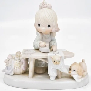Figura Precious Moments 1982 Jonathan David "Press On" E-9265 - Imagen 1 de 7