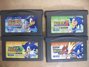 Sonic Advance 1 & 2 & 3 & Battle set Nintendo Game Boy Advance GBA Japanese ver - Picture 1 of 3
