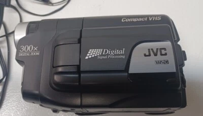 JVC GR-AXM2250 & GR-AX5 VHS-C Analog Camcorders w/Case super clean untested - Image 1 of 4