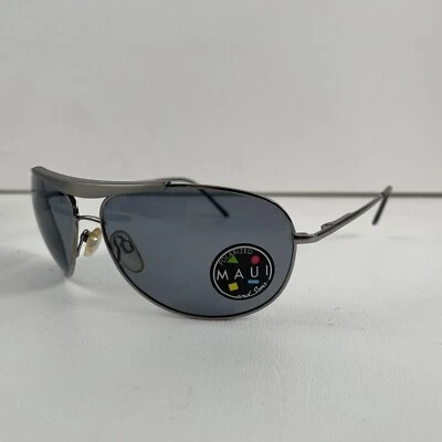 🔥VTG 90s Maui & Sons Aviator Silver Alloy Metal Sunglasses NOS Lens Surf🔥 - Image 1 of 4