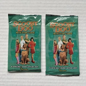 SCOOBY DOO Movie Story Cards Lot Of 2 Packs (6 Cards/1 Sticker) 2002 Inkworks - Picture 1 of 7
