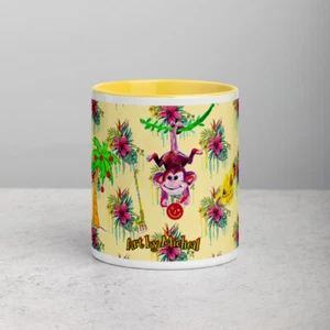 Dschungel Tasse mit Farbe innen - Bild 1 von 13