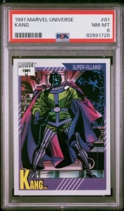 Marvel Universe Series 2 1991 PSA 8 Kang #81 B - Imagen 1 de 2