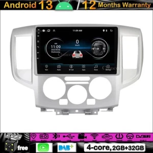 9"Android 13 Autoradio DAB Carplay BT GPS SatNavi DVR For Nissan NV200 2011-2018 - Bild 1 von 12