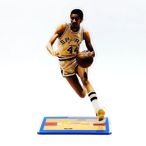 George Gervin ICEMAN Figure - #44 San Antonio Spurs Dribbles the Ball Ornament Cover