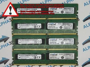 Crucial 32 GB (4X 8 GB) DDR4-2133 PC4-2133P CT8G4RFS4213 CL15 12V Server RAM - Picture 1 of 1