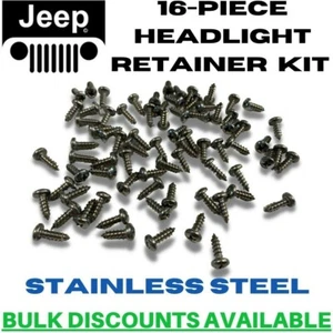 1987-1995 Jeep Wrangler anillo retenedor tornillos de canastilla acero inoxidable fabricante de equipos originales - Imagen 1 de 1