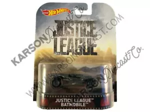 Retro Entertainment Justice League Batmobile 1:64 Scale - Hotwheels - FVD03-956A - Picture 1 of 3