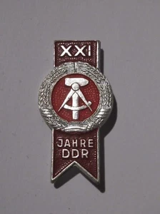 Vintage East German DDR 21st Anniversary 1970 insignia badge pin communist NVA - Picture 1 of 2