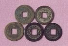 Chinese Old Coin Mitsuo Tsuho Hohe Bureau Antique Coin Set of 5