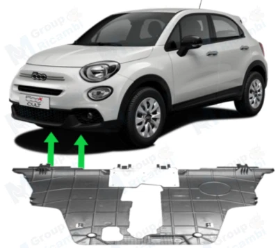 Fiat 500X Riparo Motore Coprimotore Fardale Carter Sottomotore Protezione - Immagine 1 di 4