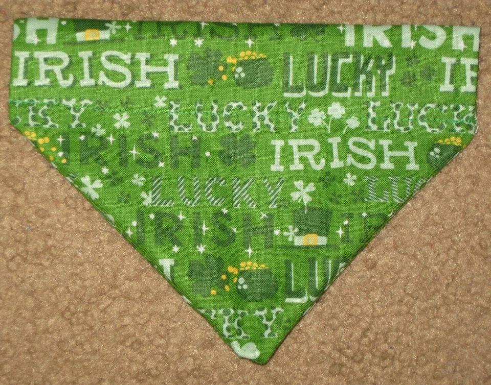 St Patrick Lucky Irish Pot of Gold Dog Bandana - 5 sizes XS-XL - Image 1 of 1