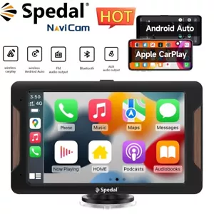 CL787-7'' Wireless Apple CarPlay Android Auto Car Radio Stereo Touch Screen - Foto 1 di 12