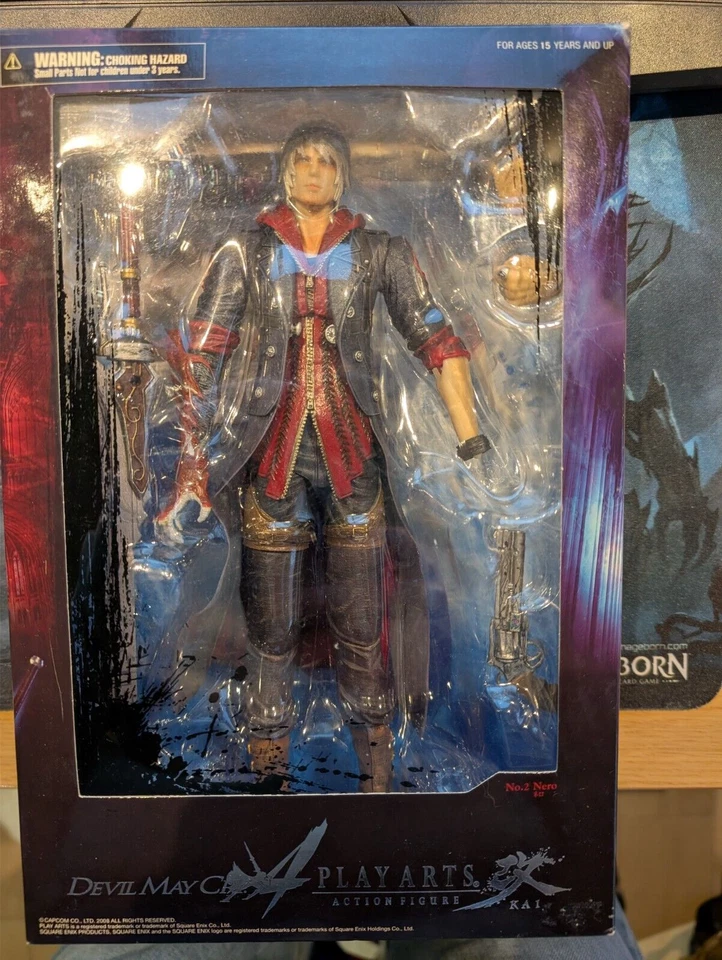 Play Arts Kai Devil May Cry 4 Nero Figure Square Enix Japan Import - Immagine 1 di 3