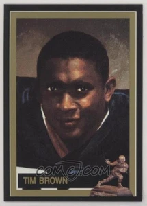 TIM BROWN #53 1991 HEISMAN COLLECTION SERIE I NORTE DAME COMBAT IRISH - Foto 1 di 1