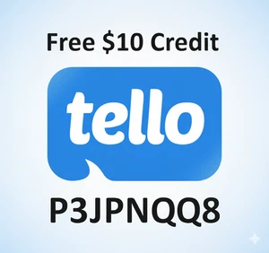 Tello $10 New Account Credit Referral ONLY - Code: P3JPNQQ8 (not a SIM card) - Picture 1 of 2