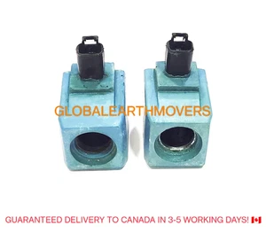 JCB BACKHOE - TRANS. SOLENOID COIL, ROUND PIN 12V - 2 PCS. (477/00824 25/221054) - Picture 1 of 9