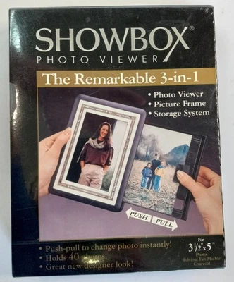 Burnes Showbox Photo Viewer 3.5 x 5 inch Photos Holds Up to 40 Images Sealed - Image 1 of 4