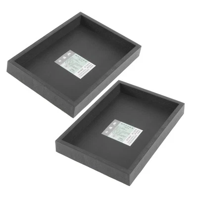 2Pcs Flowerpot Trays Rectangular Water Plate Flowerpot Holders Bonsai Bases - Image 1 of 4