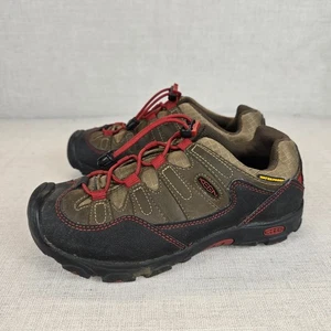 KEEN Entrenador al Aire Libre Senderismo Aire Libre Zapatos Marrón Parte Superior Baja Bungee Encaje Niños Talla 3 - Imagen 1 de 8