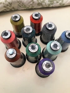 Floriani Machine Embroidery Thread-Lot of 10 Spools-Mixed Colors-NEW Sealed - Picture 1 of 5