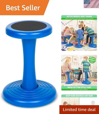 Banqueta sensorial cadeira oscilante para crianças TDAH sala de aula casa 18 polegadas azul - Imagem 1 de 4