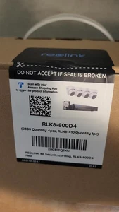 Reolink 4K 8MP 8 Channel 2TB NVR PoE Outdoor Security Camera System RLK8-800D4 - Picture 1 of 2