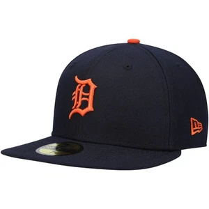 Men's New Era Navy Detroit Tigers Authentic Collection On-Field Road 59FIFTY - Picture 1 of 6