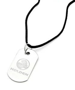 COLLAR DE ETIQUETA PERRO CADENA DE PERROS CON LOGOTIPO HOLDEN LION CARRERAS S/S Y CUERO JOYERÍA PARA HOMBRE - Imagen 1 de 1