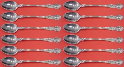 Violet by Wallace Sterling Silver Iced Tea Spoon Set 12 pieces 7" - Image 1 of 4