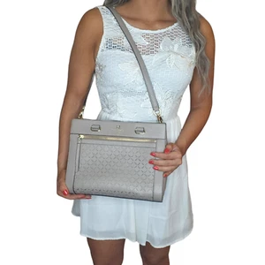 Bolso de Mano Kate Spade Desnudo Rosa Claro Bandolera Cuero Minimalista Medio - Imagen 1 de 12