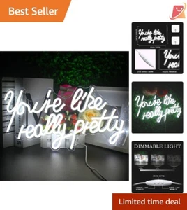 LED Neon Sign PVC 15.75" Wall Decor Dimmable Switch USB for Home Party Gift - Picture 1 of 10