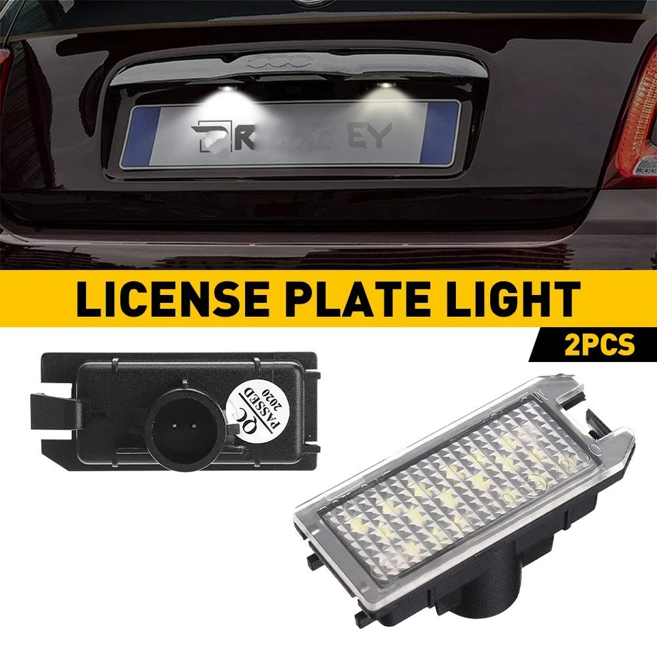 For 2014-2020 Jeep Grand Cherokee White Full LED License Plate Lights Lamps NEW - Imagem 1 de 4