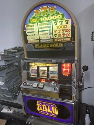 Bally 6000 Black Gold 7  3 Coin SLOT MACHINE - Image 1 of 4