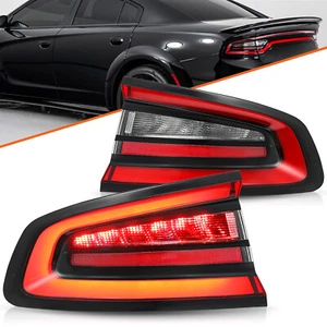 Left & Right Side Outer Tail light For 2015-2023 Dodge Charger Rear Lamp LED - Picture 1 of 6