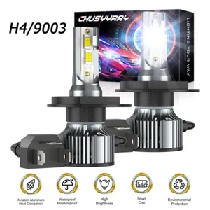 2X FOR KIA RIO Sedan 2001-2017  Headlight High/Low Beam Bulbs 9003 H4 white - Picture 1 of 9