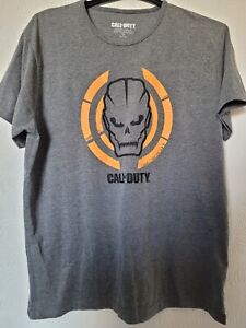 CALL OF DUTY T SHIRT GREY with GRAPHIC SHORT SLEEVE SIZE XL ACTIVISION / PRIMARK