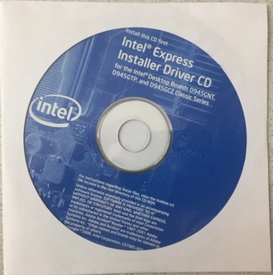 Intel Express Installer Driver CD SW D945GNT D945GTP D945GCZ - Image 1 of 2